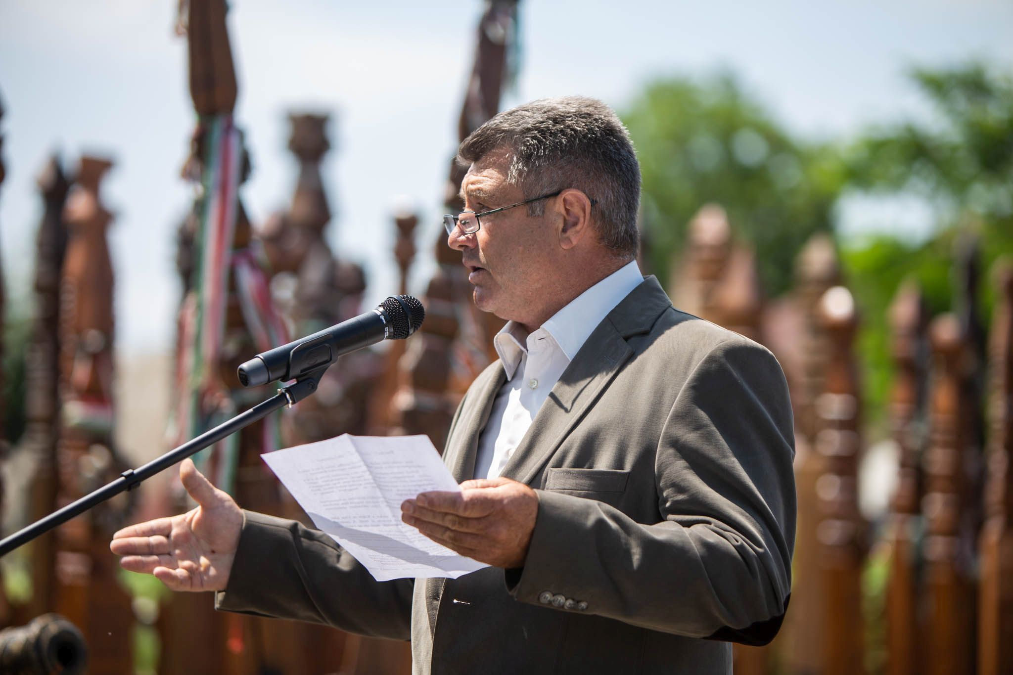 Végtisztességtétel Gábor Áronnak